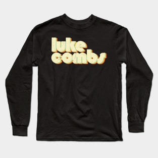 vintage color luke combs Long Sleeve T-Shirt